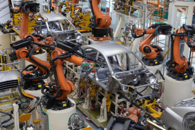 Na imagem, automação industrial